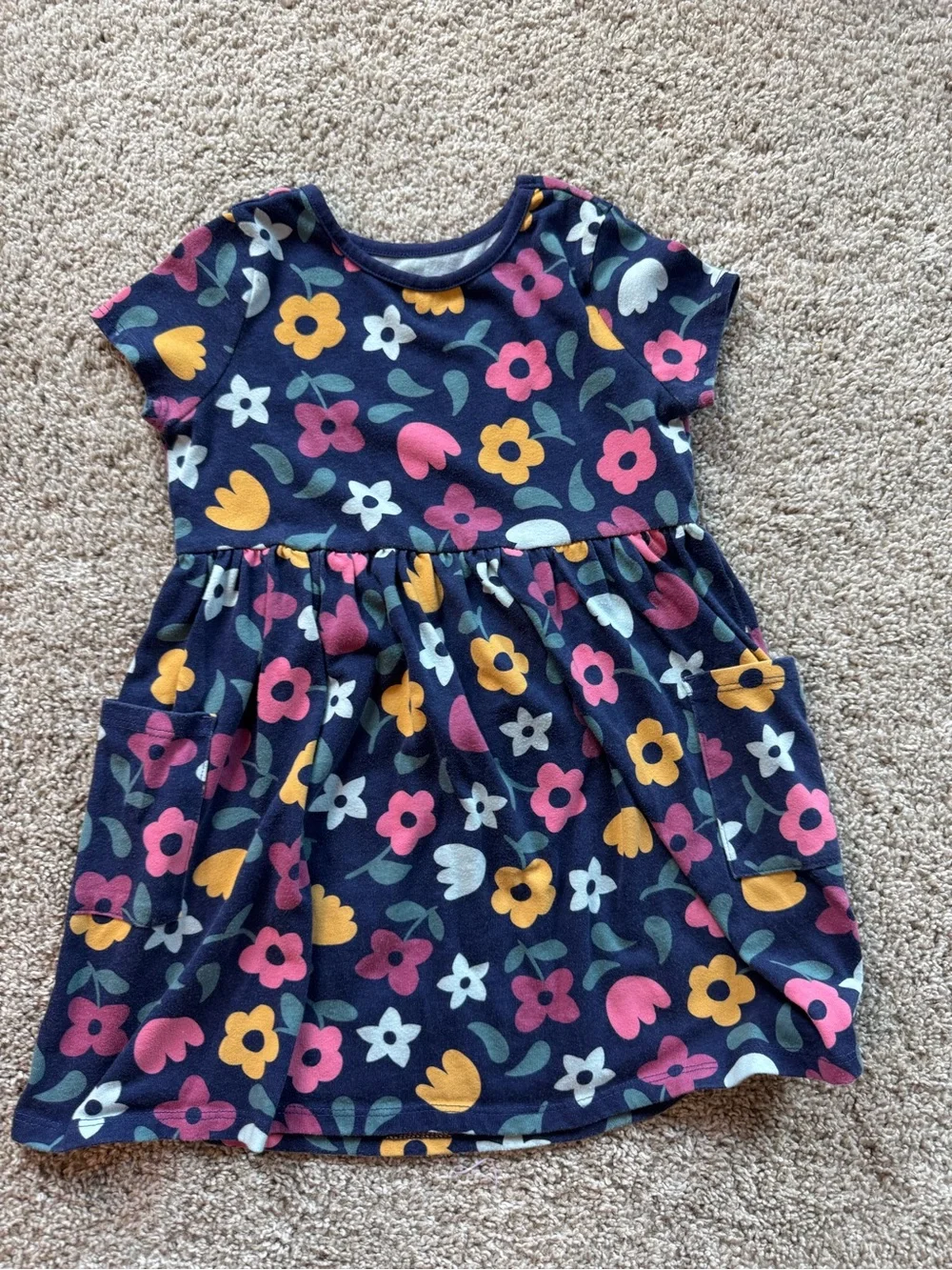 Girls Dress Lot Size 4T Dress bundle Green Eyelet Floral Short Sleeve Fall dress